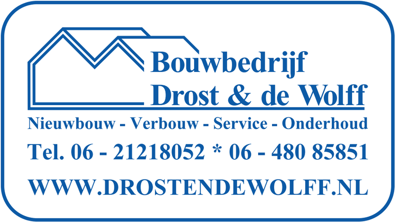 Logo van Bouwbedrijf Drost & de Wolff